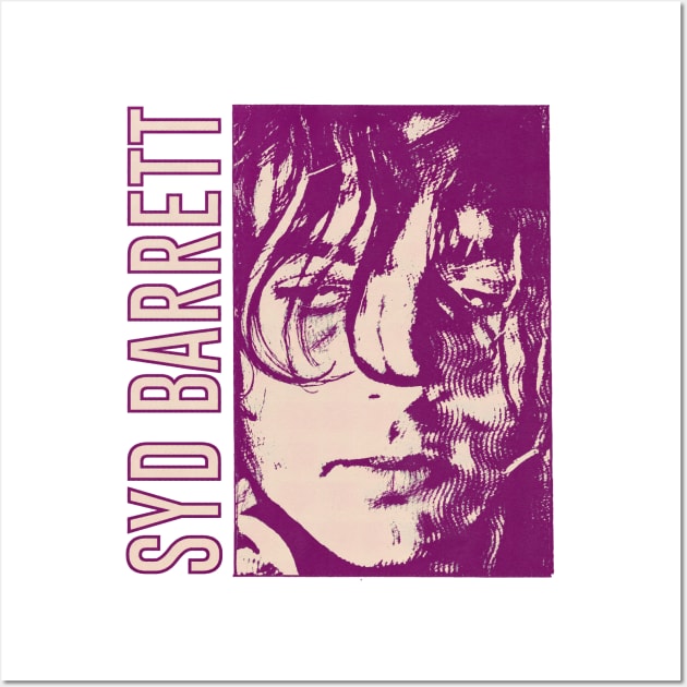 Syd Barrett - - - Original Fan Artwork Design Wall Art by unknown_pleasures